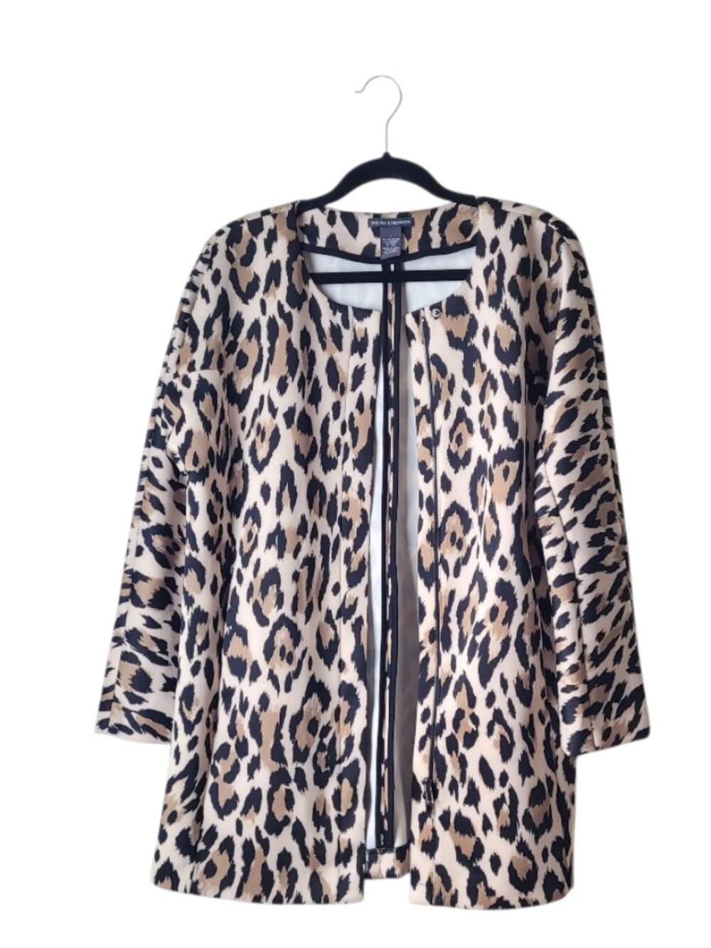 Chelsea & Theodore Cheetah Print Blazer